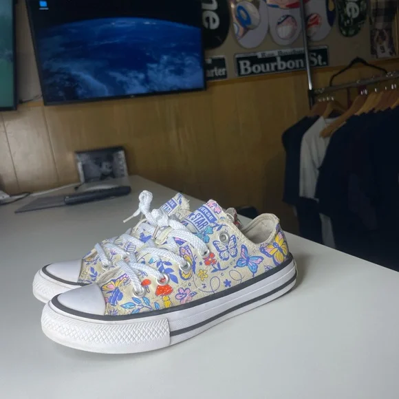 Converse Chuck Taylor All Star Ox toddlers' Shoes White-Black-White SIZE 12 - Picture 3 of 7